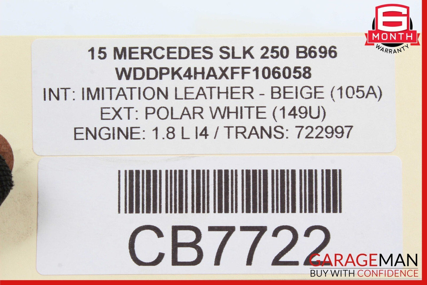 08-17 Mercedes R172 SLK250 E350 C300 Front Right Side Lower Control Arm RWD