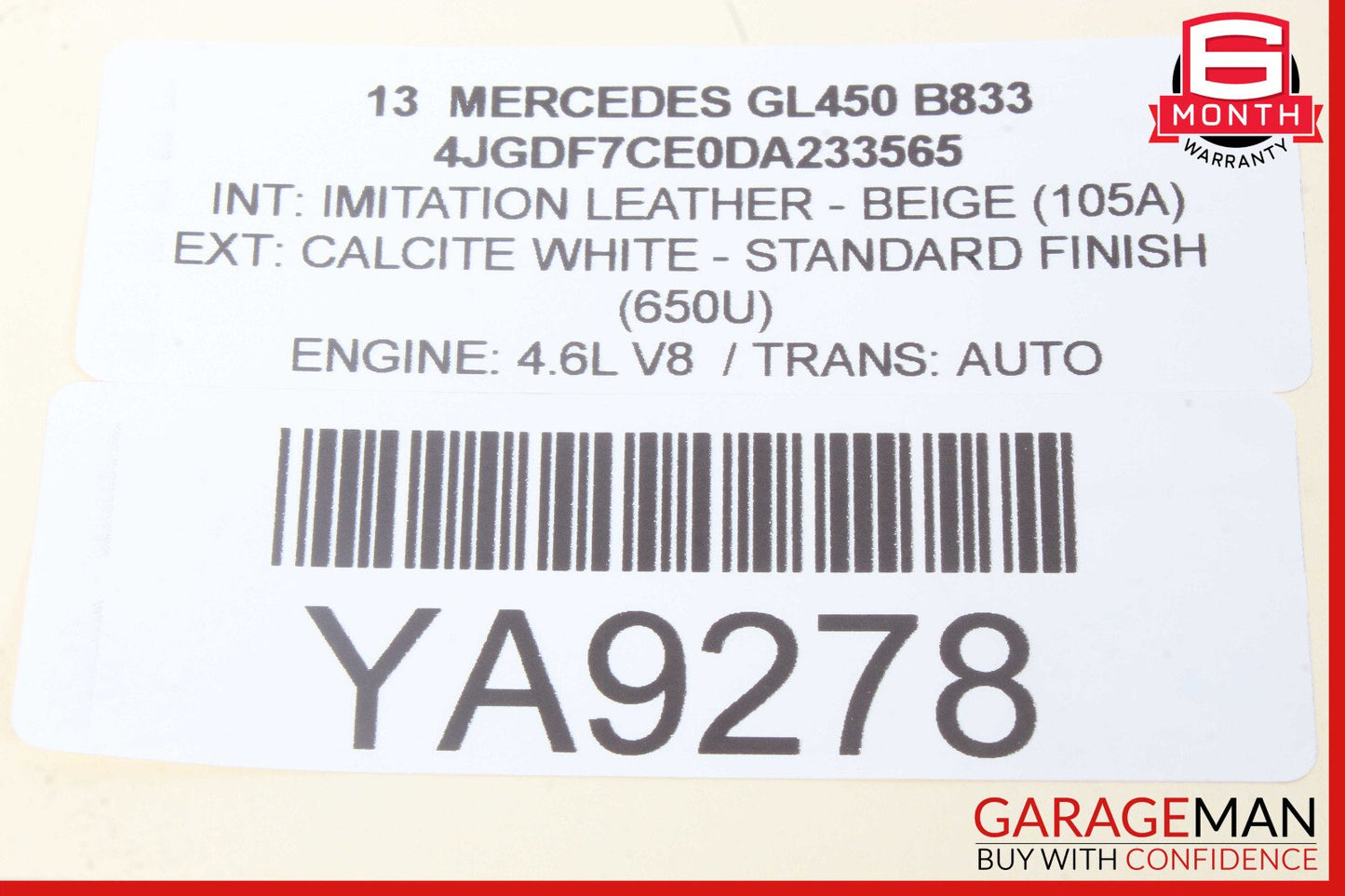 13-19 Mercedes X166 GL450 3rd Third Row Rear Right Seat Belt Seatbelt Retractor