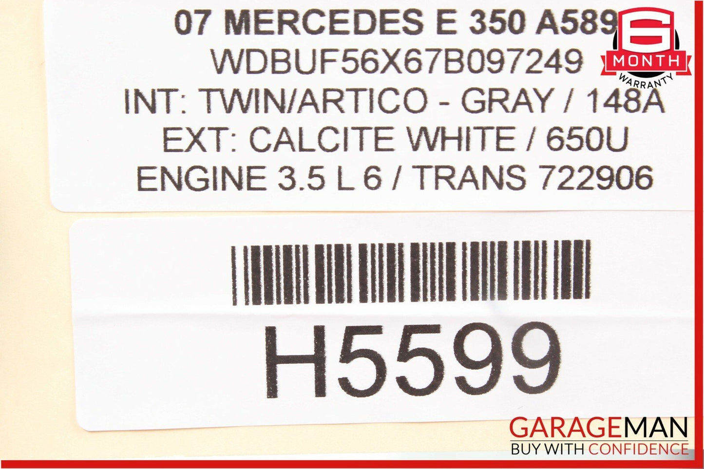03-09 Mercedes CLS500 E350 E55 AMG Hazard Light Door Lock Control Switch Module
