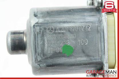 08-14 Mercedes W204 C250 Front Right Passenger Side Door Window Regulator Motor