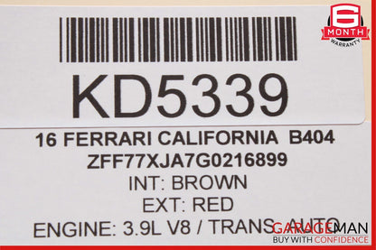 15-18 Ferrari California T Left Side Dash End Trim Panel 87218100 OEM