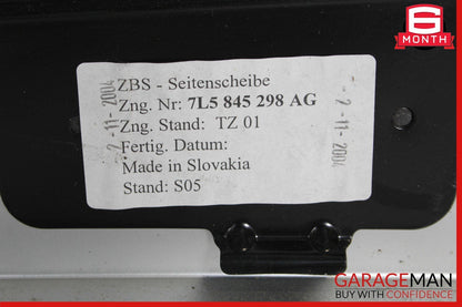 03-10 Porsche Cayenne 955 957 Rear Right Door Window Quarter Glass Panel Assy