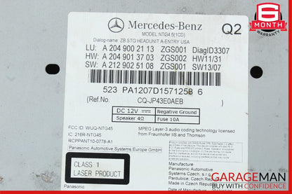 12-14 Mercedes W204 C250 C300 Navigation Comand Head Unit DVD CD Radio Audio OEM