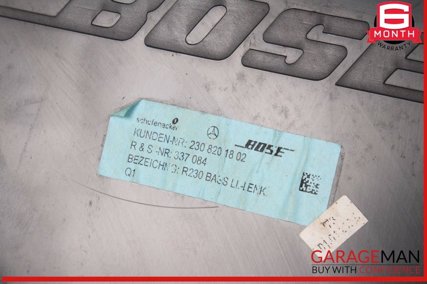 03-08 Mercedes R230 SL500 SL55 AMG Bose Subwoofer Audio Sound Speaker OEM