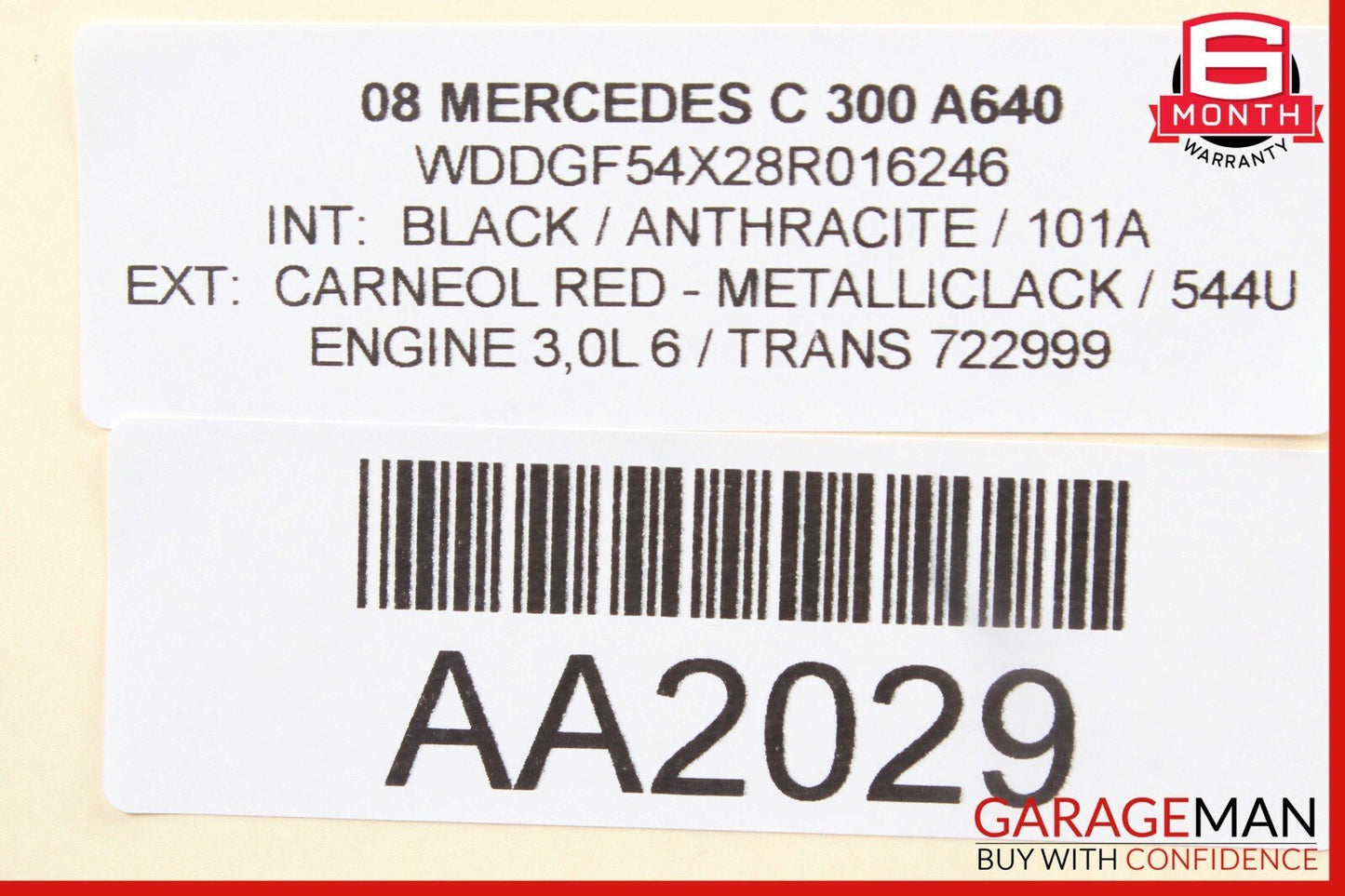08-11 Mercedes W204 C300 C350 Rear Left Driver Side Door Lock Latch Actuator