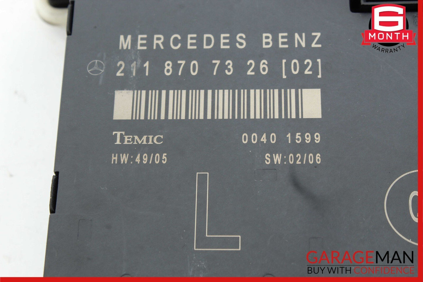 03-09 Mercedes W211 E350 E500 E63 AMG Front Left Side Door Control Module Unit