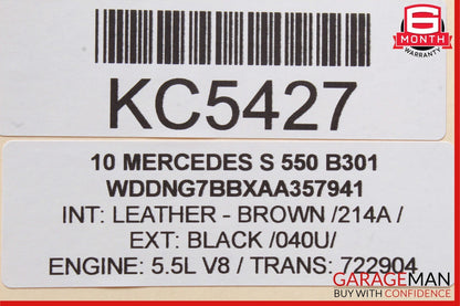 07-13 Mercedes W221 S550 Front Left Driver Side Dash AC A/C Air Vent Trim Brown