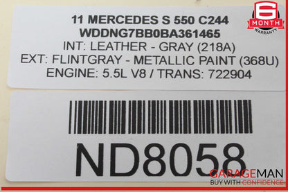 07-13 Mercedes W221 S550 Rear Left Driver Side Door Lock Latch Actuator OEM
