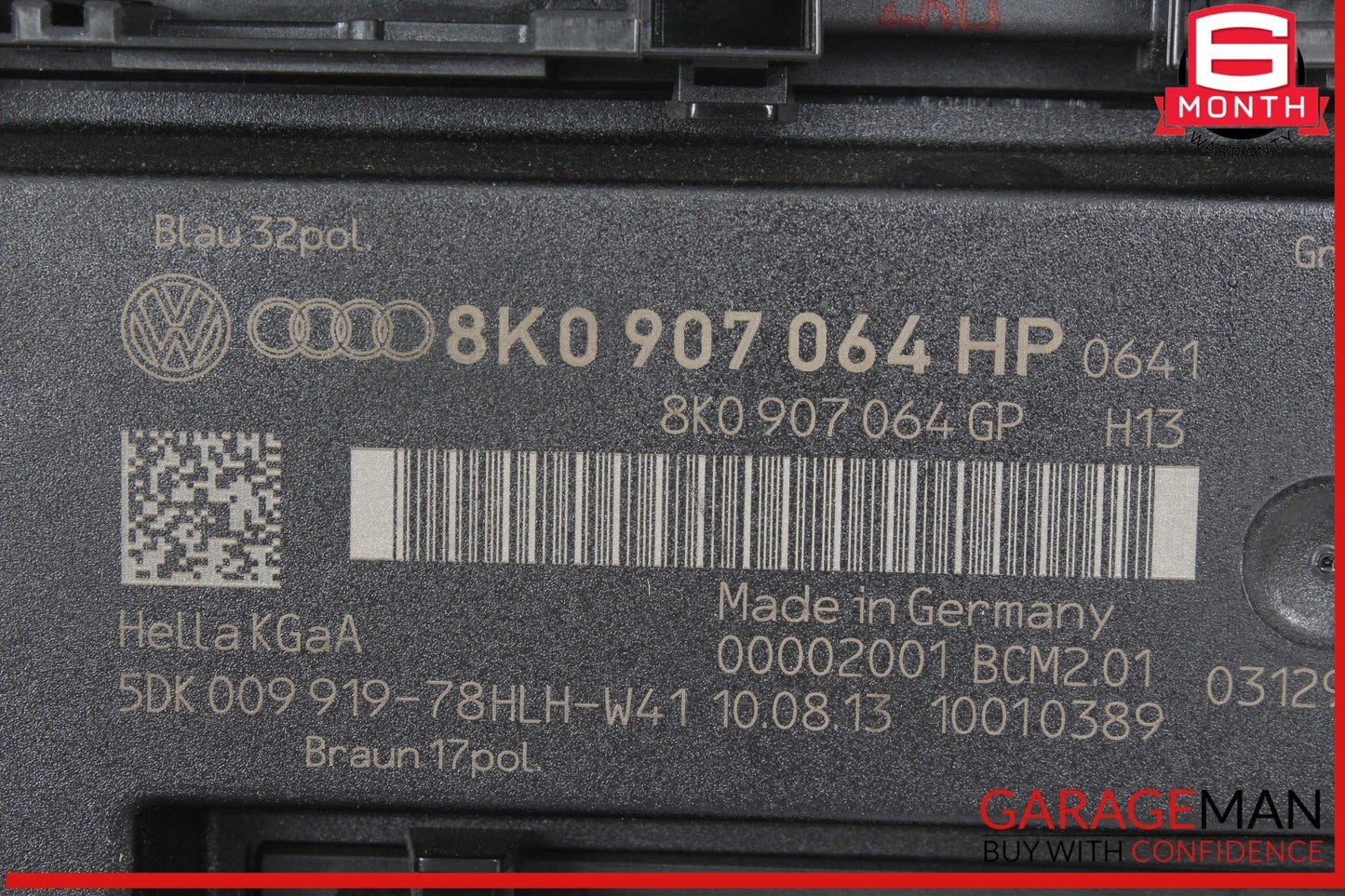 14-16 Audi SQ5 Body Comfort Control Module Unit 8K0907064HP OEM