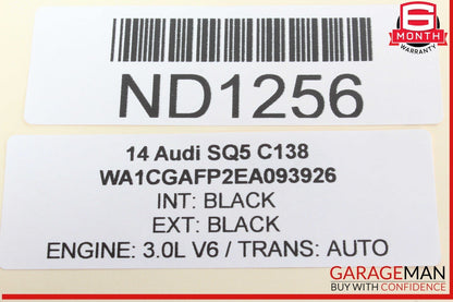 09-17 Audi SQ5 A4 Rear Left Driver Side Upper Control Arm 8K0505323H OEM