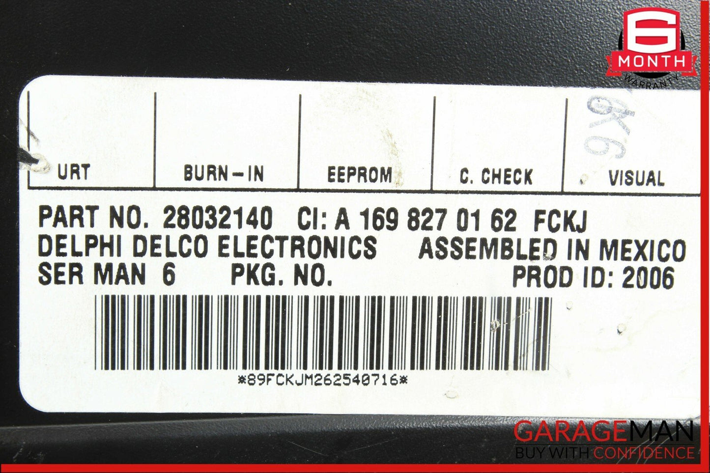 03-08 Mercedes CLS550 ML550 E63 AMG Sirius Satellite Radio Receiver Module Unit