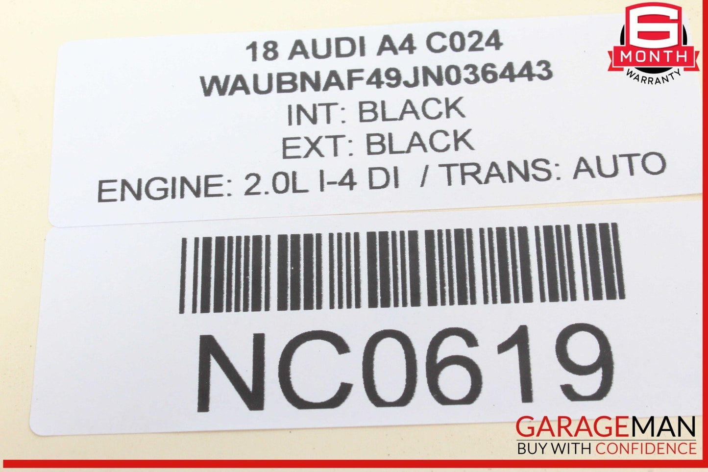 17-24 Audi A4 Quattro Front Left Driver Side Door Rear View Mirror Black OEM