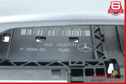 08-14 Mercedes W204 C250 Front Left Side Exterior Door Handle Assembly Gray OEM