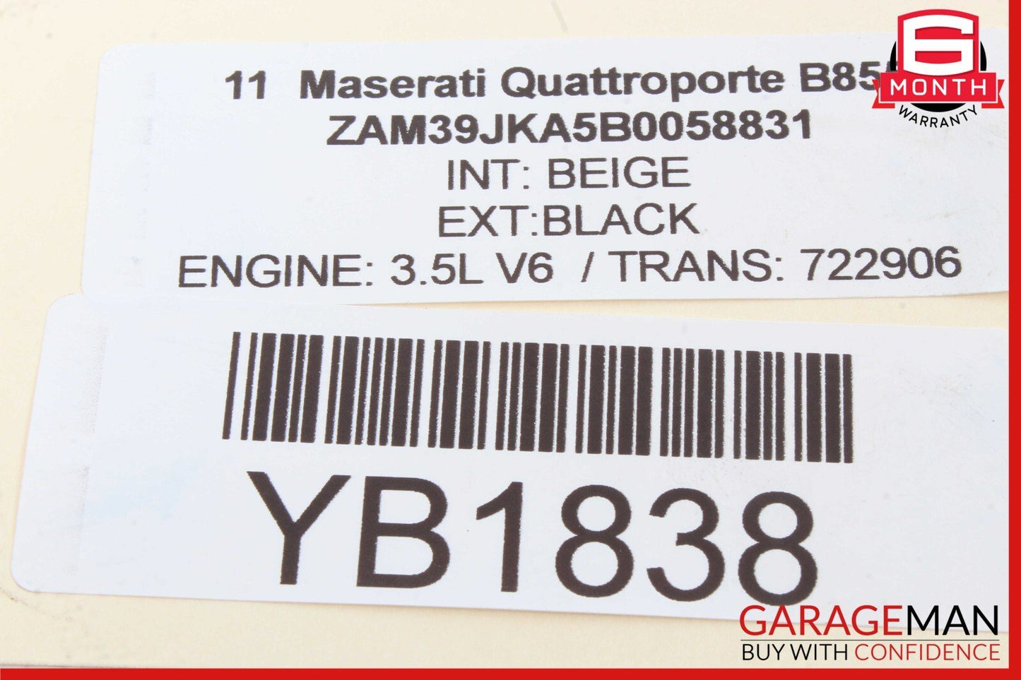 03-13 Maserati Quattroporte M139 Front Right Side Exterior Door Handle OEM