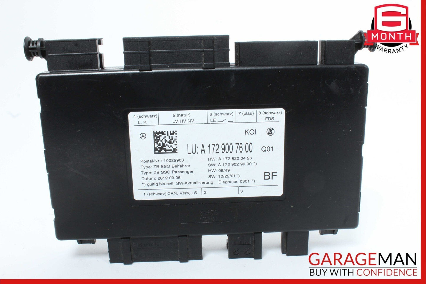 08-20 Mercedes R172 SLK250 Front Right Passenger Side Seat Control Module OEM