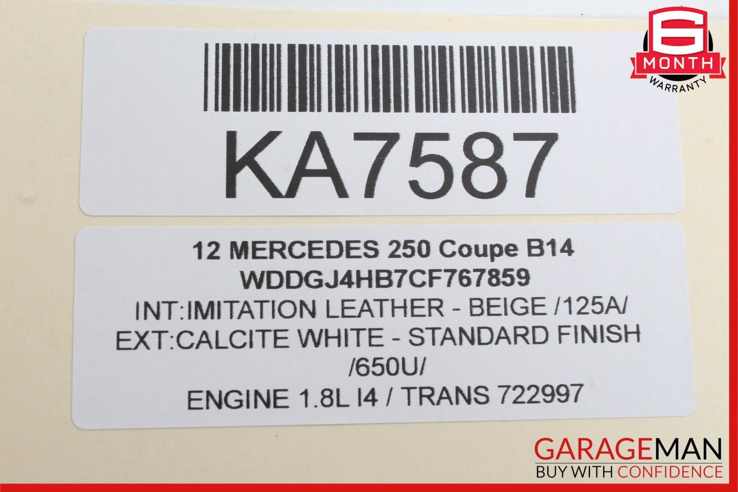 08-14 Mercedes W204 C300 Rear Center Console Ashtray Power Socket Tray Beige
