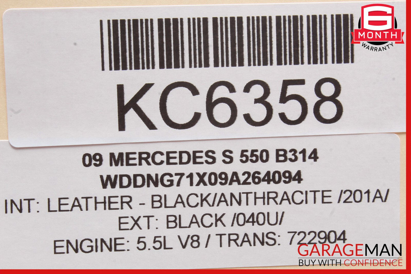 07-14 Mercedes W221 S550 Left Side Dashboard AC A/C Air Vent Black OEM