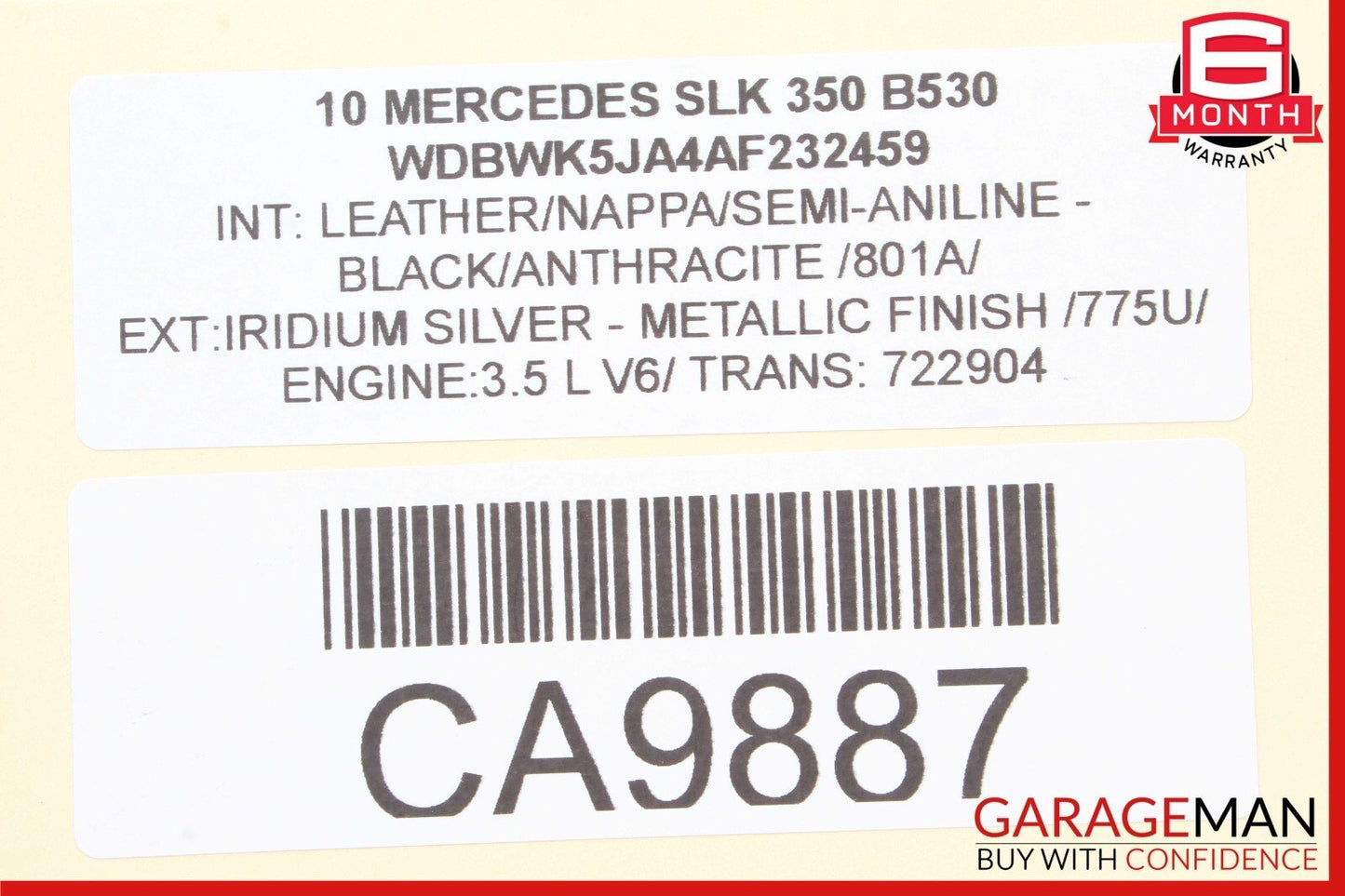 05-11 Mercedes R171 SLK350 Rear Left or Right Suspension Upper Control Arm OEM
