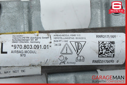 10-16 Porsche Panamera 970 Left Side Roof Curtain Airbag Air Bag 97080309101 OEM