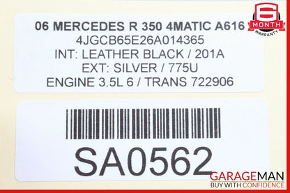 06-12 Mercedes GL450 R350 ML550 Rear Left Side Exterior Door Handle Silver OEM