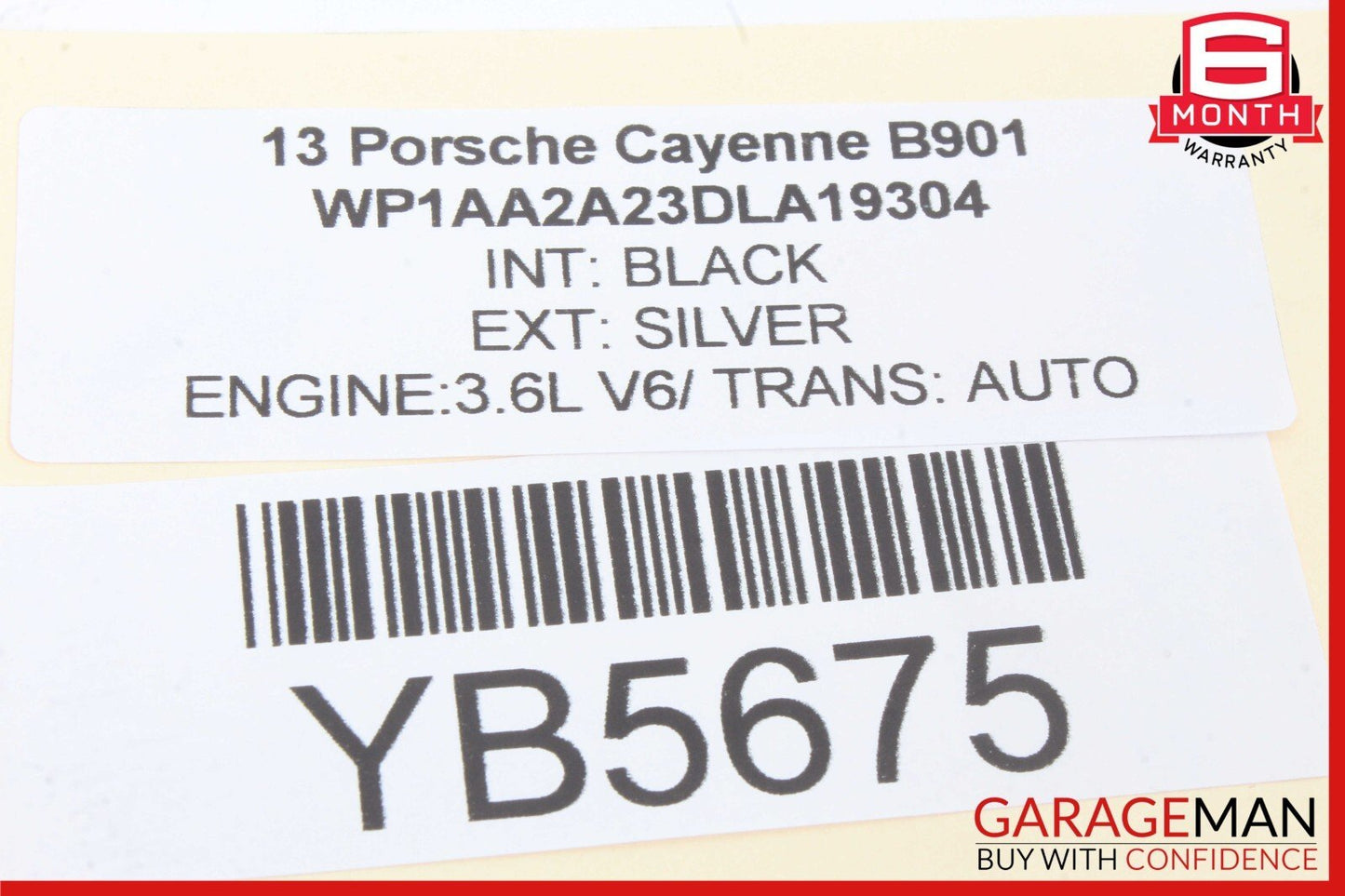 11-18 Porsche Cayenne S 958 Rear Left Side Exterior Door Handle Keyless Go OEM
