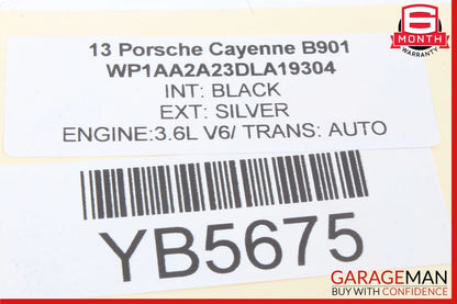 11-18 Porsche Cayenne S 958 Rear Left Side Exterior Door Handle Keyless Go OEM