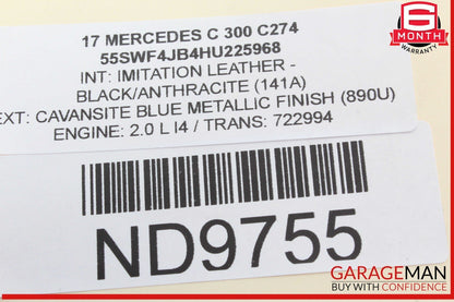 15-20 Mercedes W205 C300 GLC350e E300 M274 2.0L ECU ECM Engine Control Module