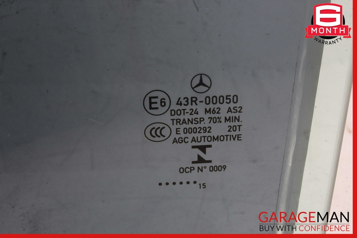 14-19 Mercedes W117 CLA250 Rear Left Driver Side Door Window Auto Glass Panel