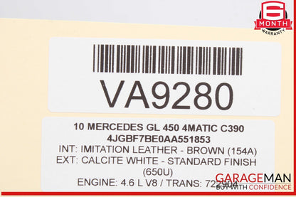 06-13 Mercedes X164 GL450 ML350 Front Right Side Window Regulator Motor OEM