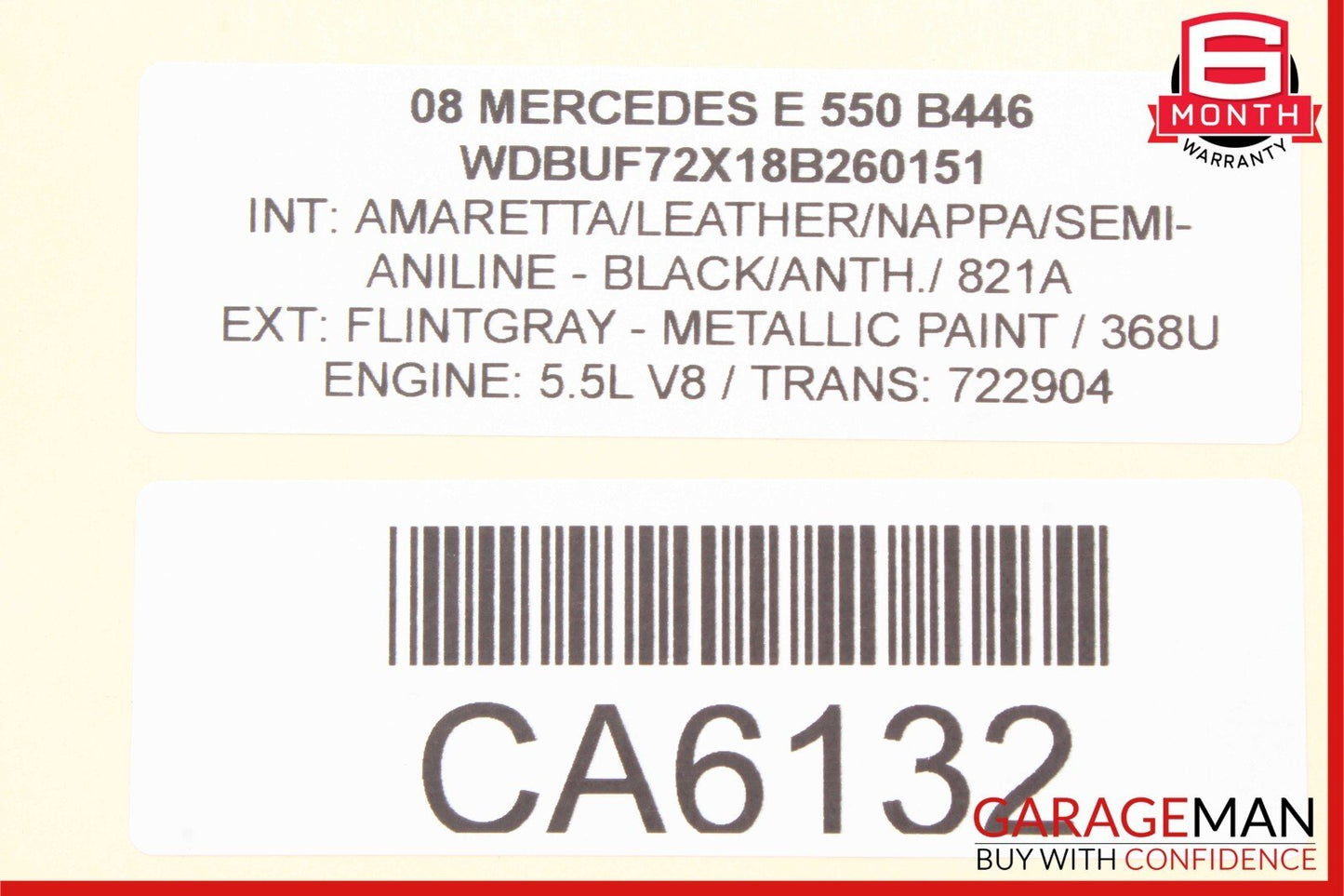 03-09 Mercedes W211 E550 E350 E320 E500 Door Lock Actuator Rear Left Driver Side