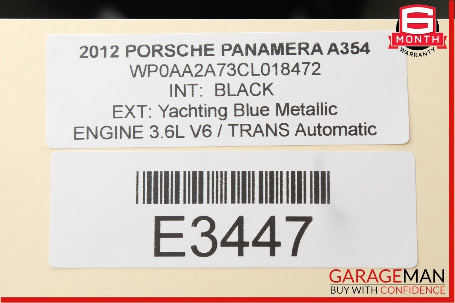 10-15 Porsche Panamera 970 AT Auto Trans Floor Gear Shift Shifter Selector Box