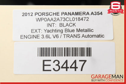 10-15 Porsche Panamera 970 AT Auto Trans Floor Gear Shift Shifter Selector Box