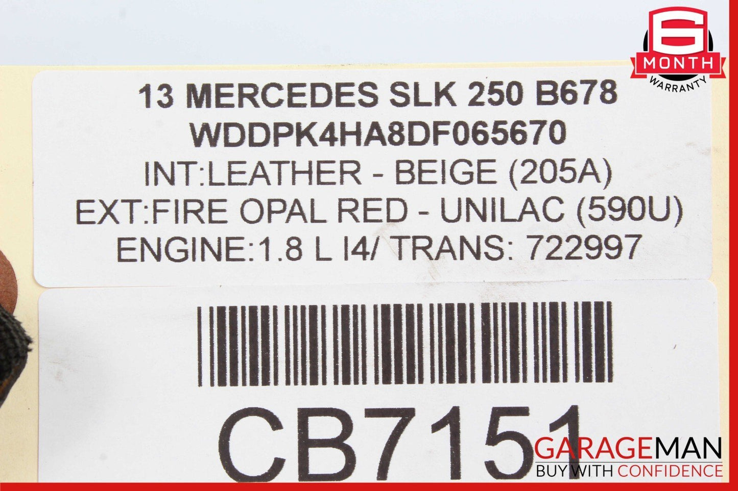 12-20 Mercedes R172 SLK250 Rear Right / Left Side Suspension Lower Control Arm