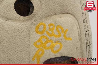 03-06 Mercedes R230 SL500 Front Right Side Upper Top Seat Cushion Cover Beige