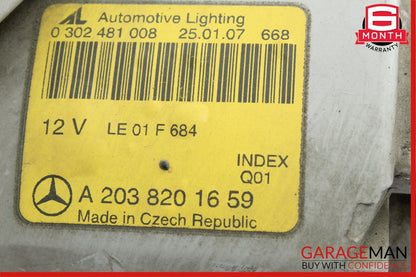 05-07 Mercedes W203 C230 Front Right Side Headlight Head Light Lamp Halogen OEM