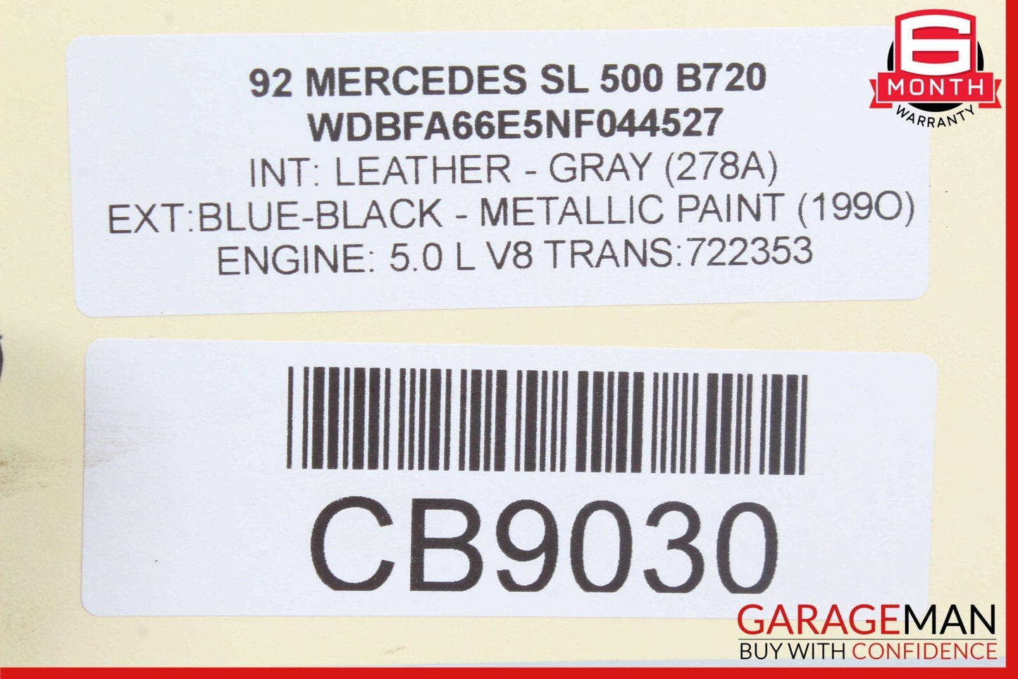 90-02 Mercedes R129 500SL SL500 SL320 Right Top Hydraulic Valve Block Solenoid