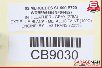90-02 Mercedes R129 500SL SL500 SL320 Right Top Hydraulic Valve Block Solenoid