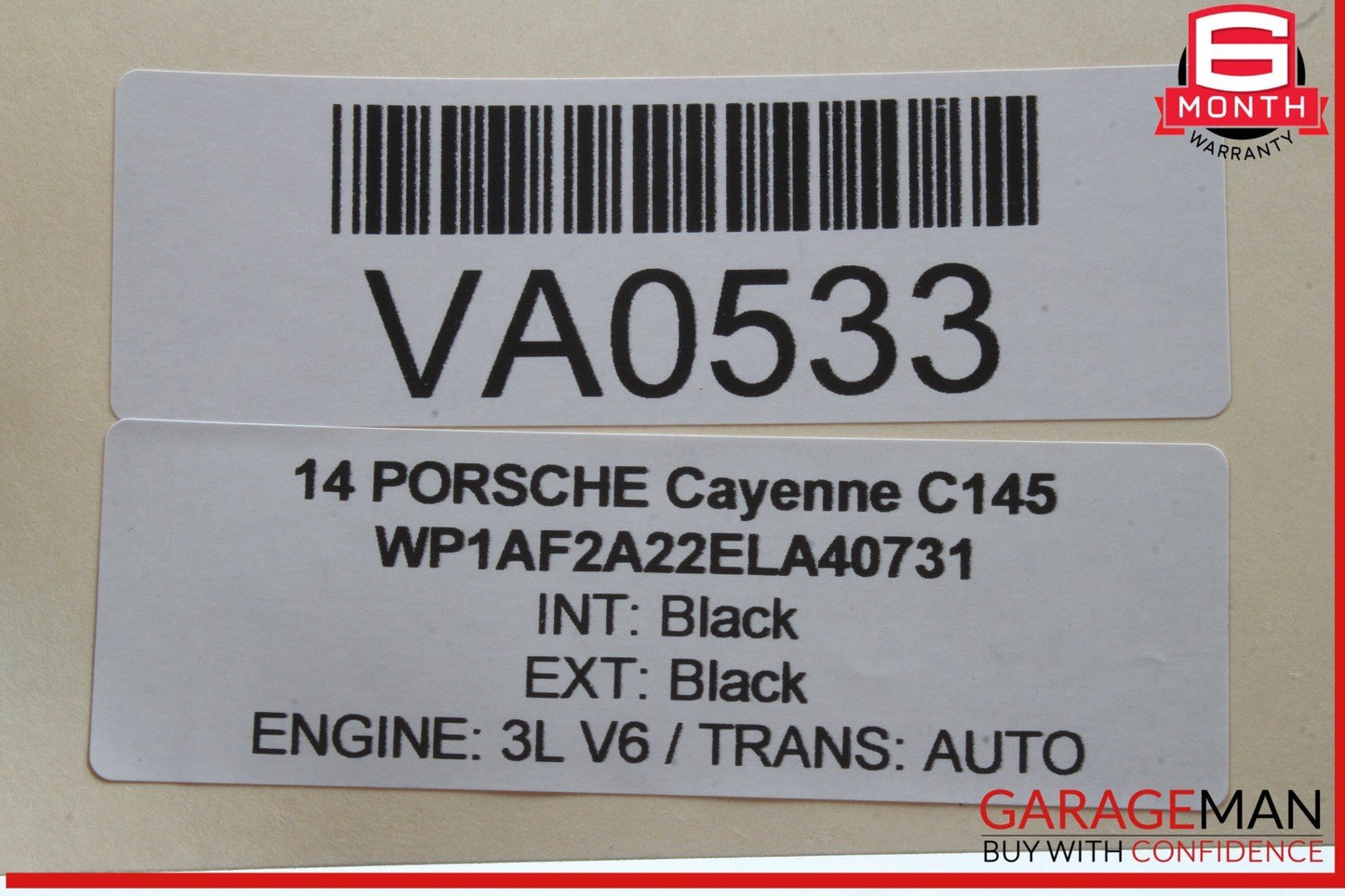 11-18 Porsche Cayenne 958 S Rear Right or Left Side Axle CV Shaft 7P0501201D OEM