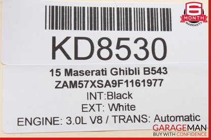 14-17 Maserati Ghibli Dash Headlight Head Light Lamp Control Switch Module