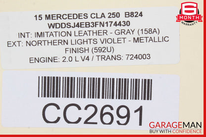 14-19 Mercedes W117 CLA250 Front Right Interior Door Trim Panel OEM