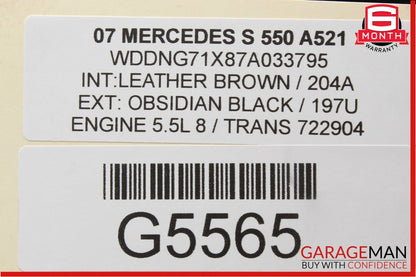 07-13 Mercedes W221 S550 Front Right Passenger Door Lock Latch Actuator OEM