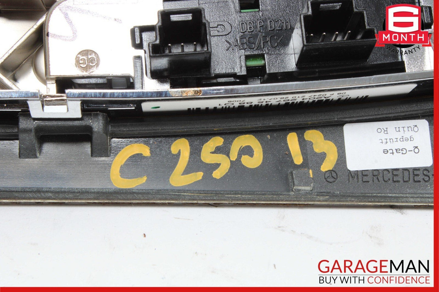 08-15 Mercedes W204 C250 Center Console Shifter Trim Cover Panel Bezel Wood Assy