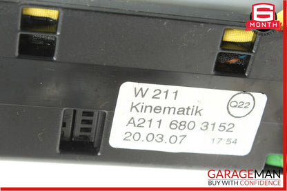 03-09 Mercedes E350 CLS500 Heated Seat Hazard Light Control Switch Module Wood