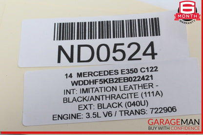 08-16 Mercedes W212 E350 GLK350 Front Left Side Door Window Regulator Motor OEM