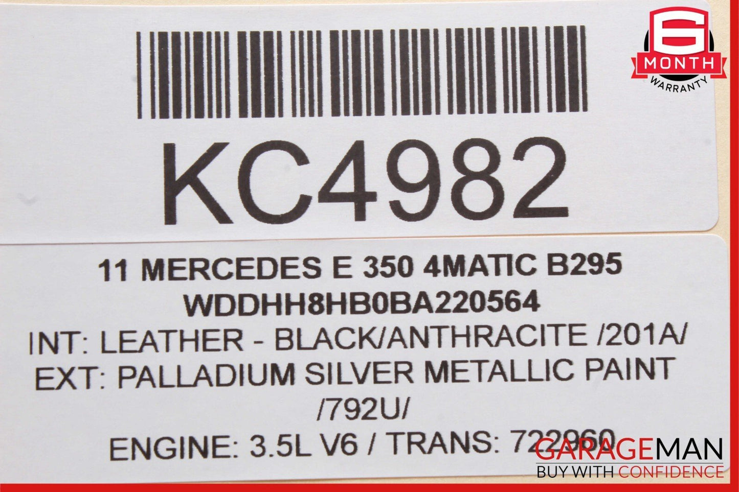 08-18 Mercedes W212 E350 4MATIC Front Right Side Door Control Module OEM