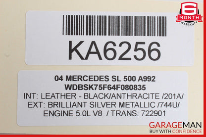 03-08 Mercedes R230 SL500 SL55 AMG Front Right Seat Switch Control Module OEM