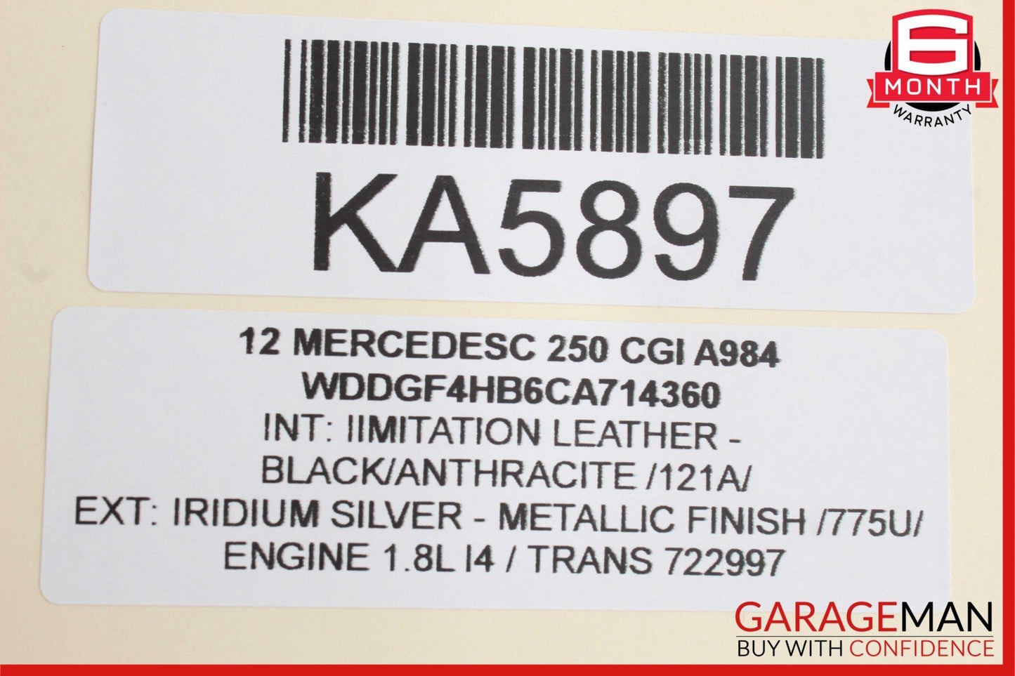 08-18 Mercedes W204 C250 C63 AMG E350 Rear Left Side Door Control Module OEM