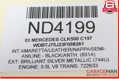 03-09 Mercedes W209 CLK500 CLK55 AMG CLK320 Rear Control Module OEM