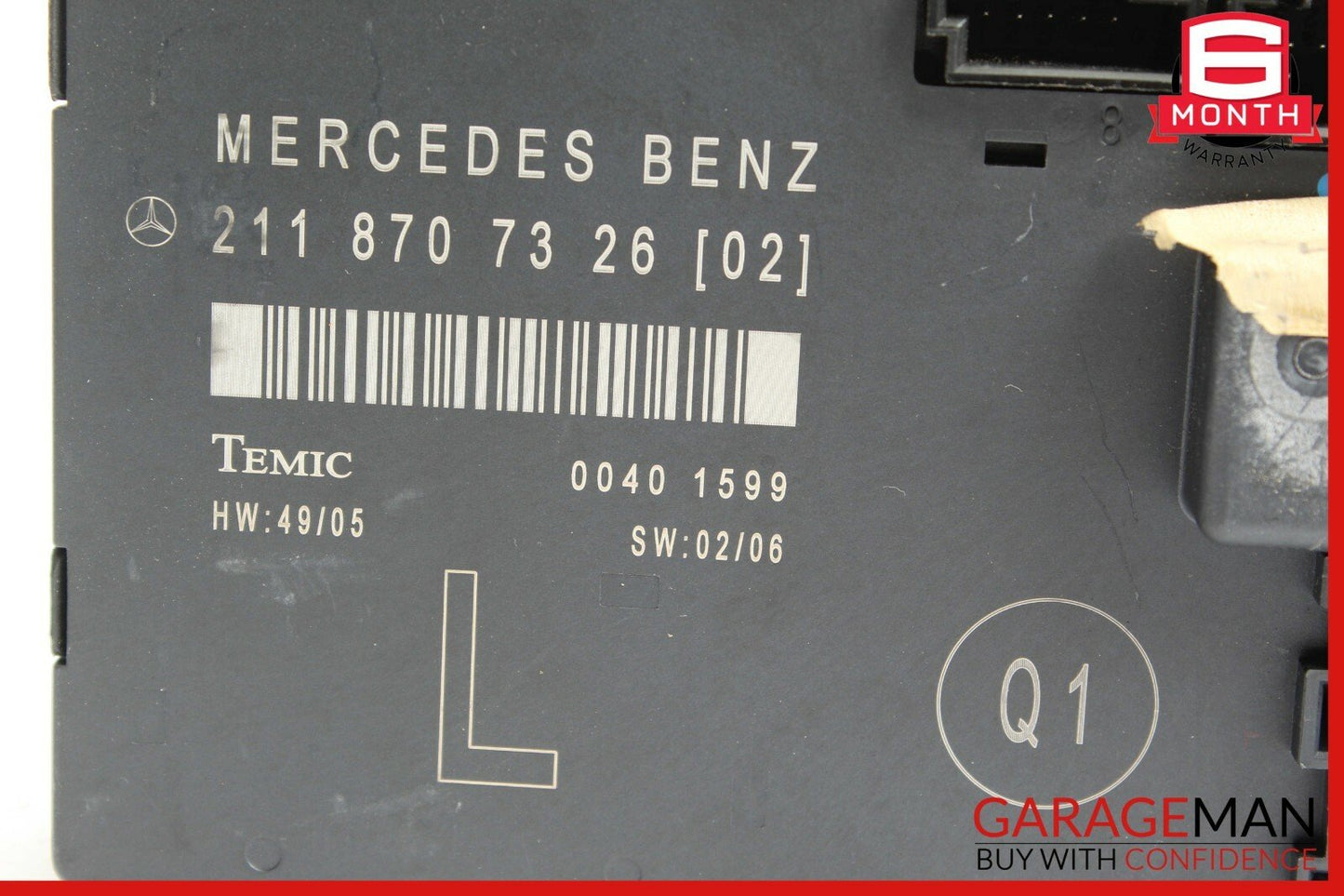 03-09 Mercedes W211 E350 E550 Front Left Driver Side Door Control Module OEM