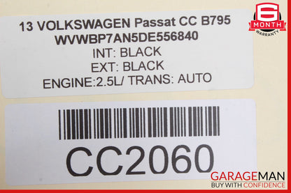 13-17 Volkswagen CC Rear Right Passenger Side Interior Door Panel OEM